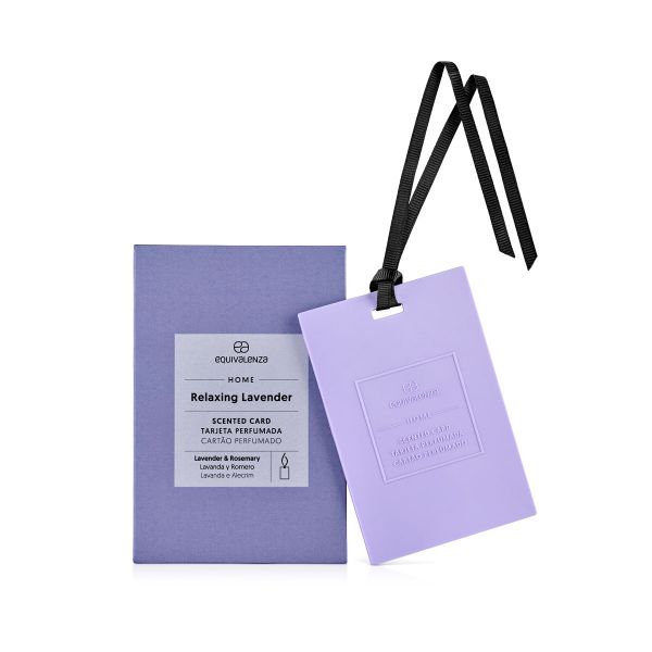 Relaxing Lavender scented card (lavender and rosemary) - Equivalenza UK Scented Cards perfumes fragrances shop