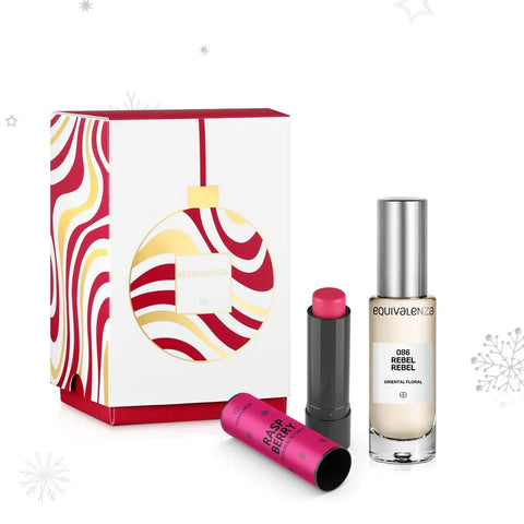 SECRET SANTA SET: Rebel Rebel Perfume 086 & Raspberry Lip Balm